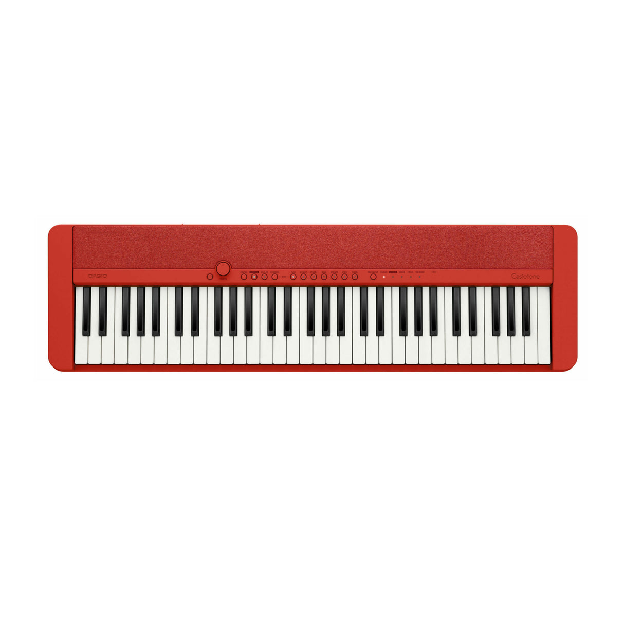 Casio Casiotone CT-S1 Red 61-Key Keyboard Bundle with Stand, Bench, Sustain Pedal, and Headphones