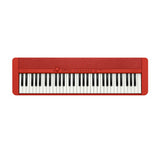 Casio Casiotone CT-S1 Red 61-Key Keyboard Bundle with Stand, Bench, Sustain Pedal, and Headphones