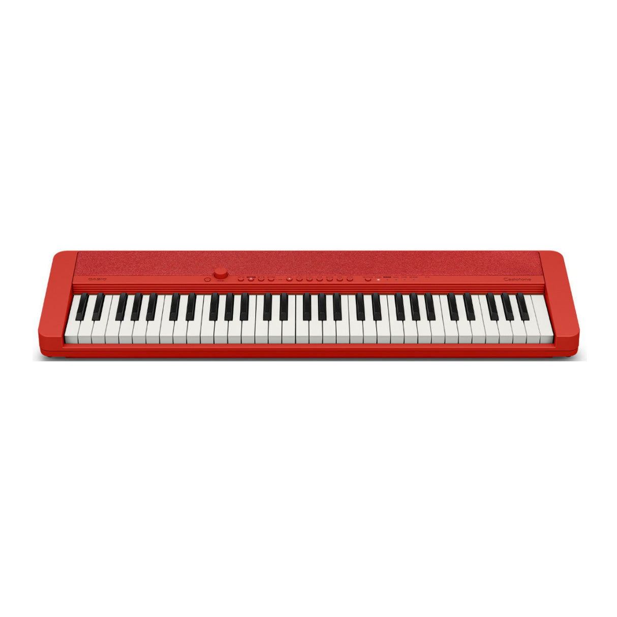 Casio Casiotone CT-S1 Red 61-Key Keyboard Bundle with Stand, Bench, Sustain Pedal, and Headphones
