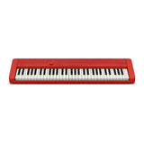 Casio Casiotone CT-S1 Red 61-Key Keyboard Bundle with Stand, Bench, Sustain Pedal, and Headphones