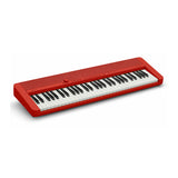 Casio Casiotone CT-S1 Red 61-Key Keyboard Bundle with Stand, Bench, Sustain Pedal, and Headphones