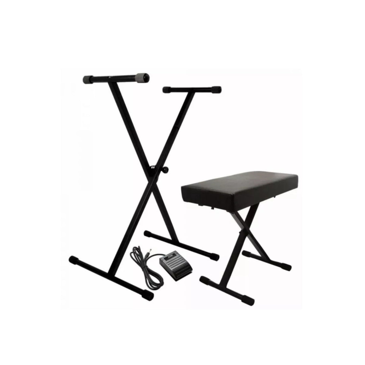Casio Casiotone LK-S450 61-Key Keyboard Bundle with Stand, Bench, Sustain Pedal, and Headphones