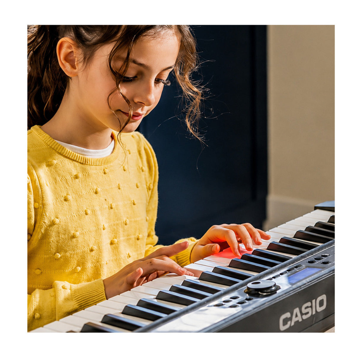 Casio Casiotone LK-S450 61-Key Keyboard Bundle with Stand, Bench, Sustain Pedal, and Headphones