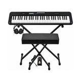 Casio Casiotone CT-S300 61-Key Keyboard Bundle with Stand, Bench, Sustain Pedal, and Headphones