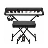 Casio Casiotone CT-S1 Black 61-Key Keyboard Bundle with Stand, Bench, Sustain Pedal, and Headphones