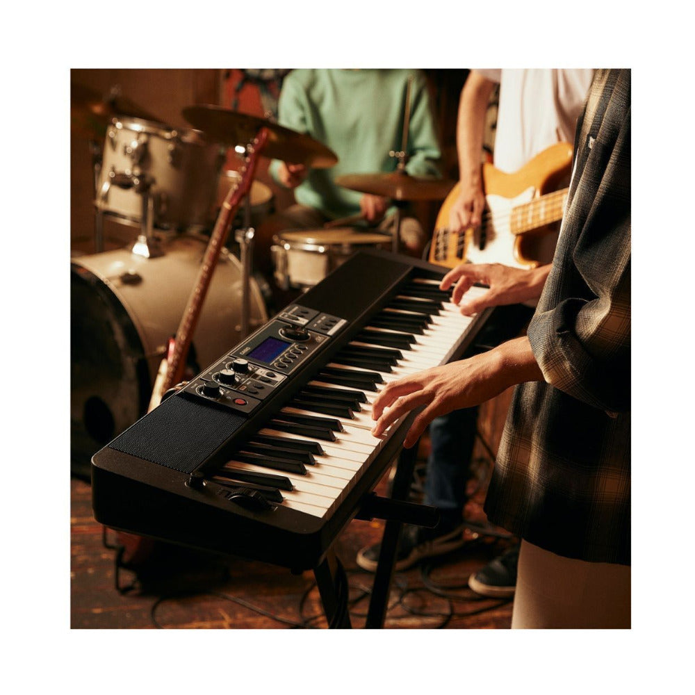 Casio Casiotone CT-S500 61-Key Arranger Keyboard Bundle with Stand, Bench, Pedal, and Headphones