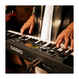 Casio Casiotone CT-S500 61-Key Arranger Keyboard Bundle with Stand, Bench, Pedal, and Headphones