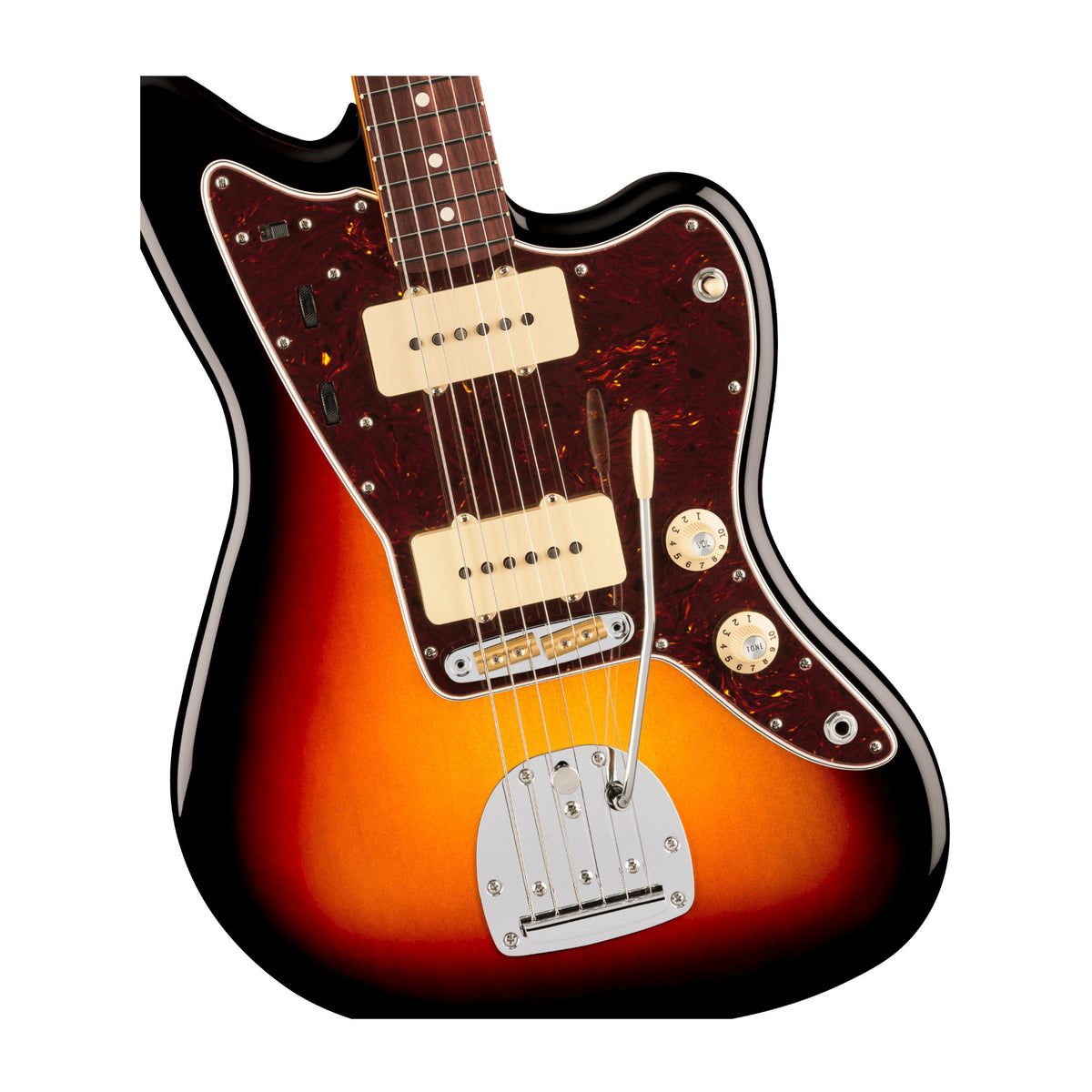 Fender American Professional Jazzmaster Electric Guitar with Panorama Tremolo (3-Color Sunburst)
