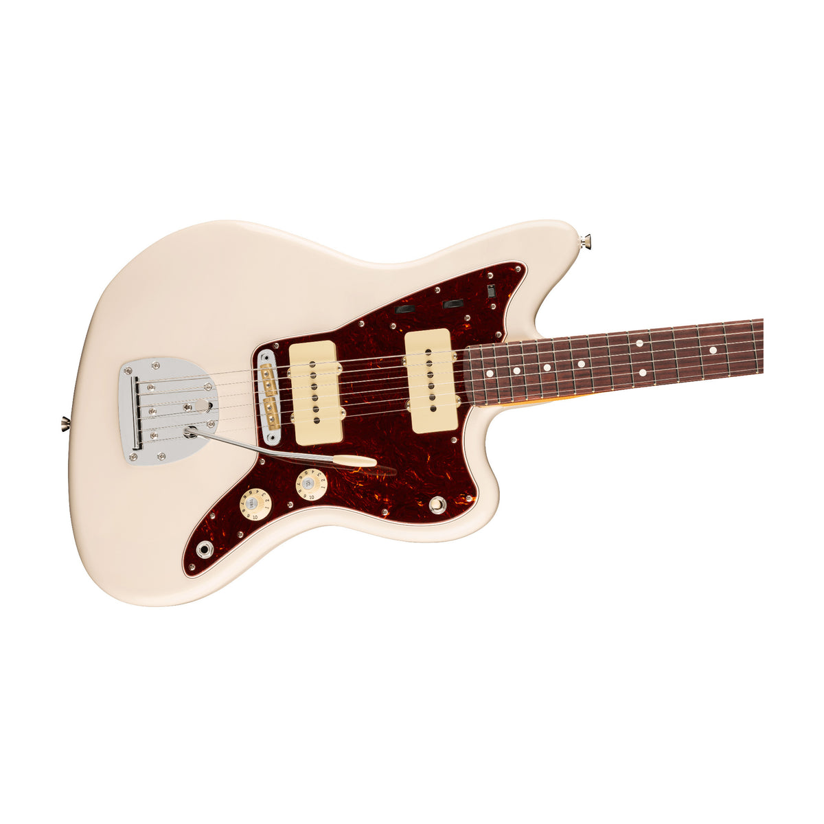 Fender American Professional Jazzmaster Electric Guitar with Panorama Tremolo (Olympic White)