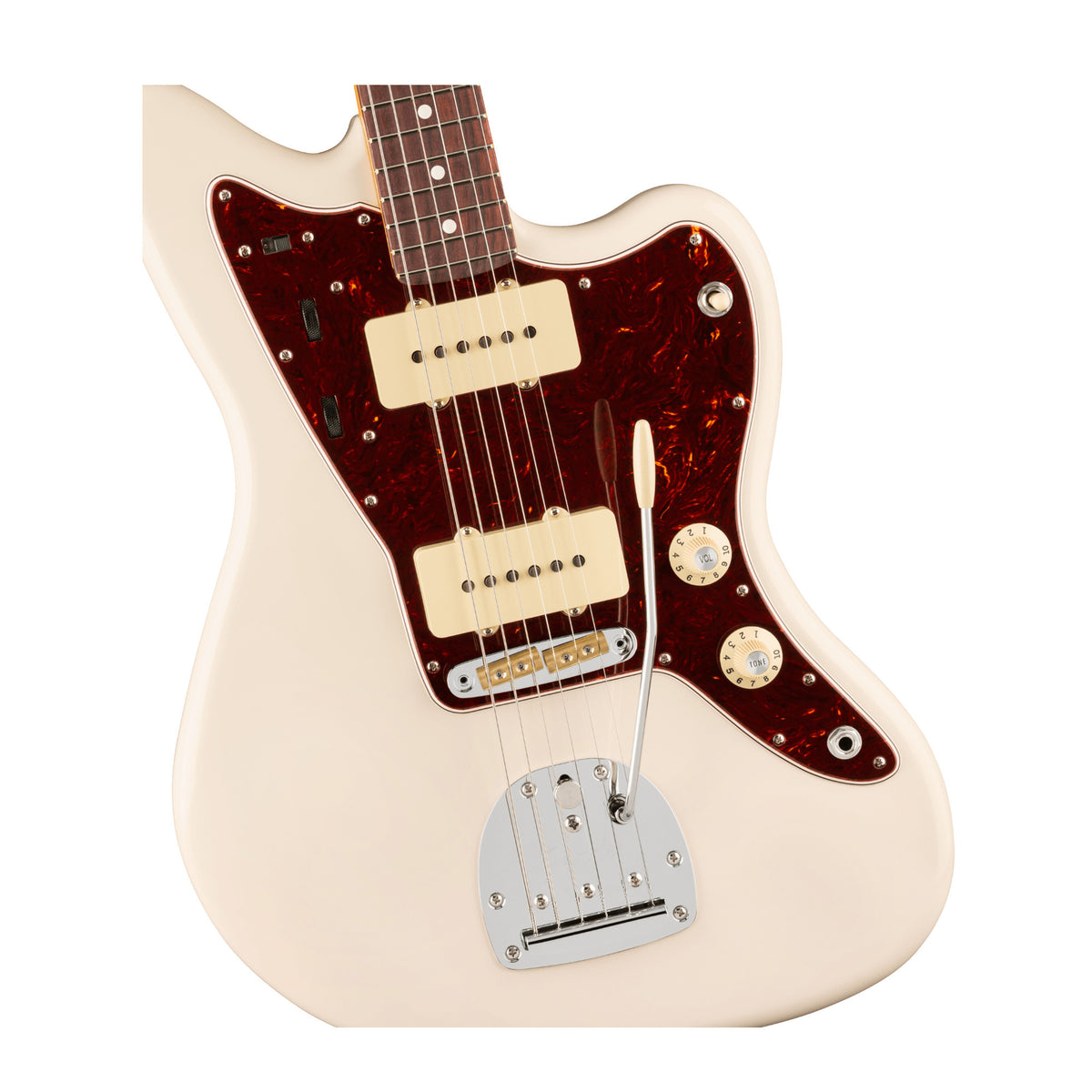 Fender American Professional Jazzmaster Electric Guitar with Panorama Tremolo (Olympic White)
