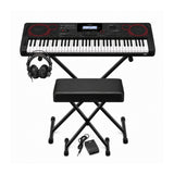 Casio CTX5000 61-Key Portable Keyboard Bundle with Stand, Bench, and Headphones