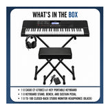 Casio CT-X700C3 61-Key Portable Keyboard Bundle with Stand, Bench, and Headphones