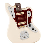 Fender American Professional Jaguar 6-String Electric Guitar with Panorama Tremolo (Olympic White)