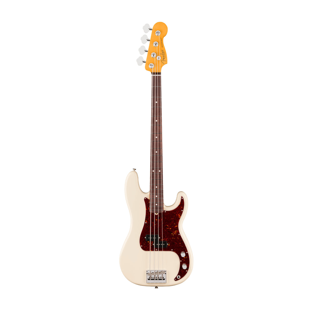 Fender American Professional Precision Bass with V-Mod Pickup and C-Shaped Neck (Olympic White)