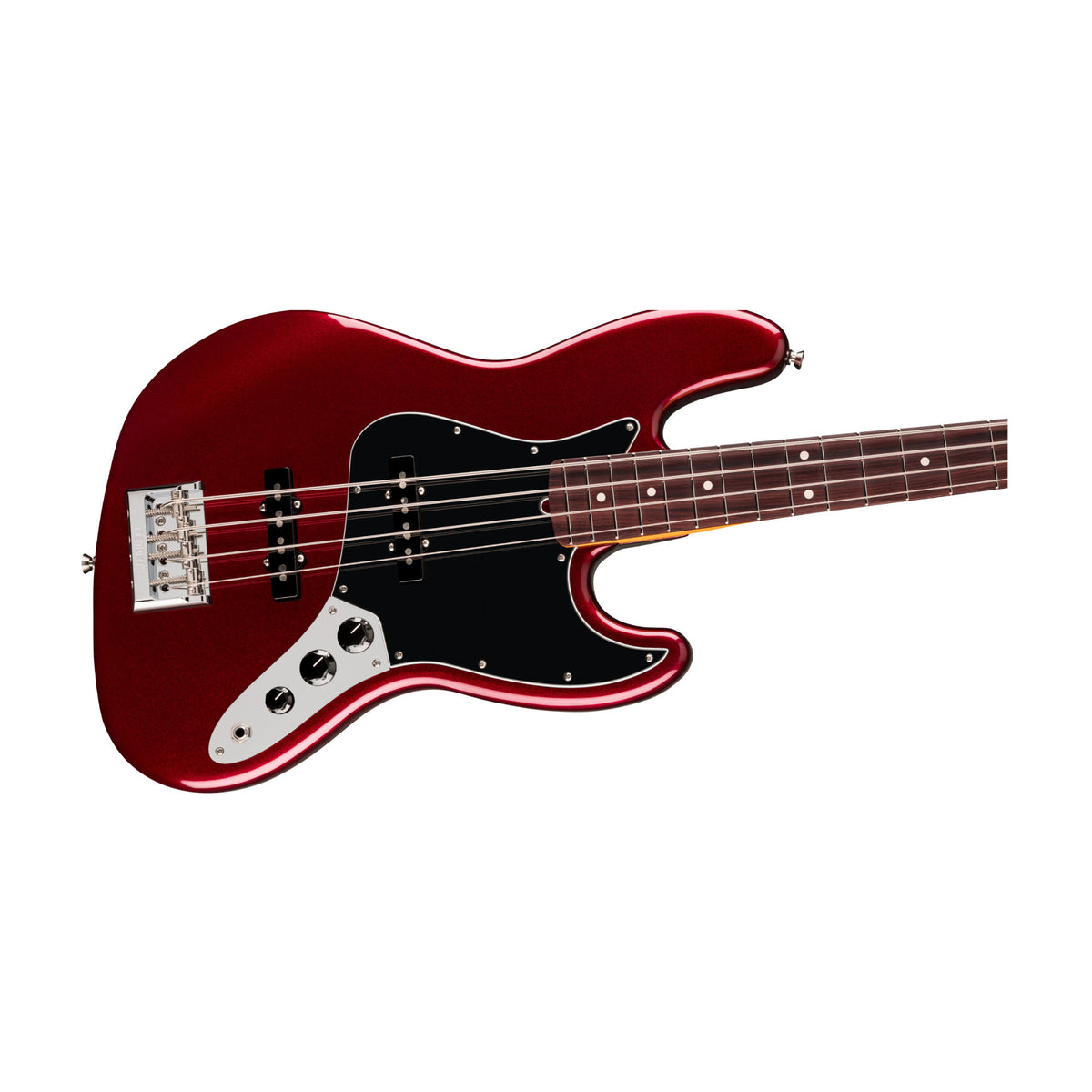 Fender American Professional Jazz Bass with Slim C-Shaped Neck and Two V-Mod III Pickups (Oxblood)