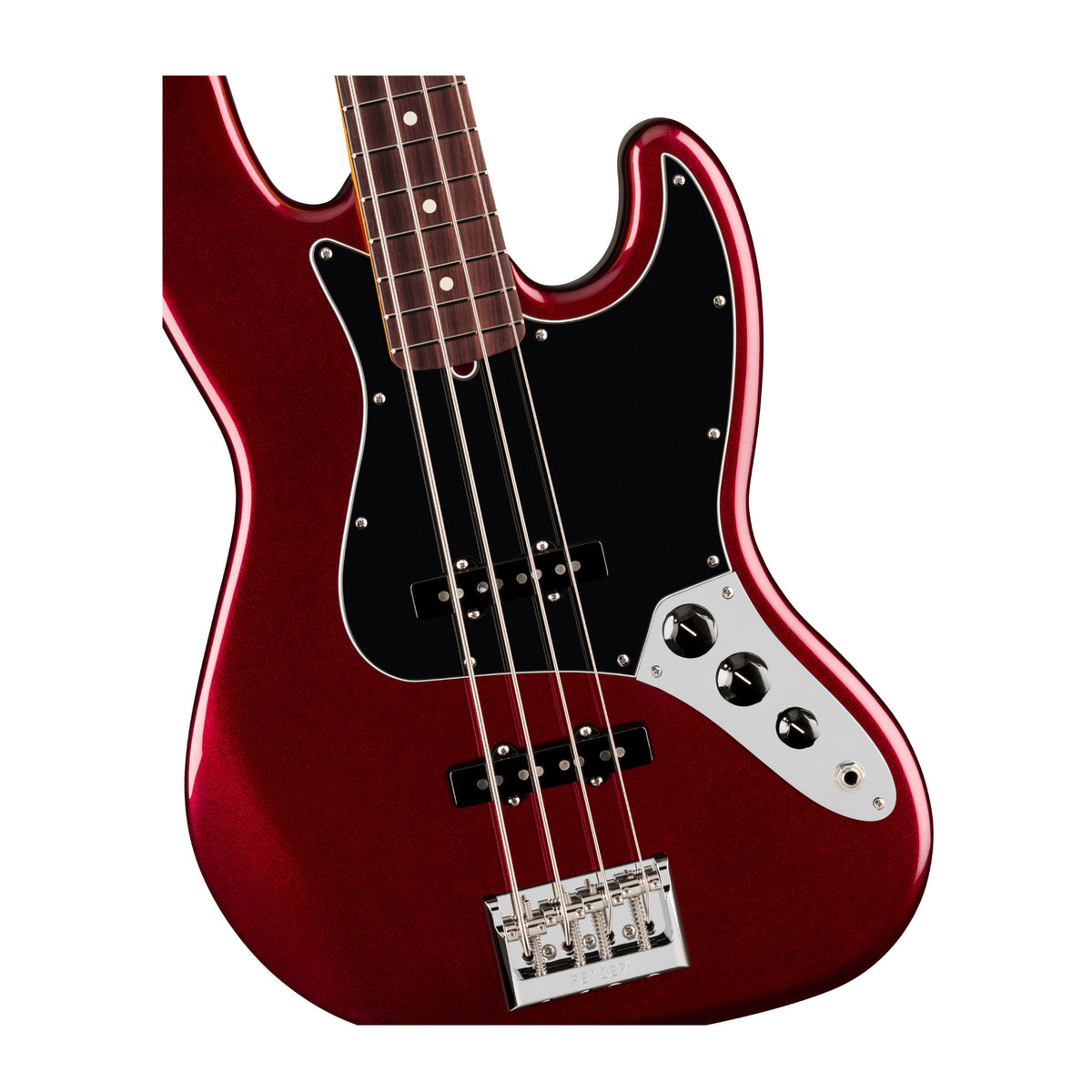 Fender American Professional Jazz Bass with Slim C-Shaped Neck and Two V-Mod III Pickups (Oxblood)