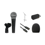 Shure SM58S Cardioid Vocal Microphone Bundle with Boom Stand and Cable