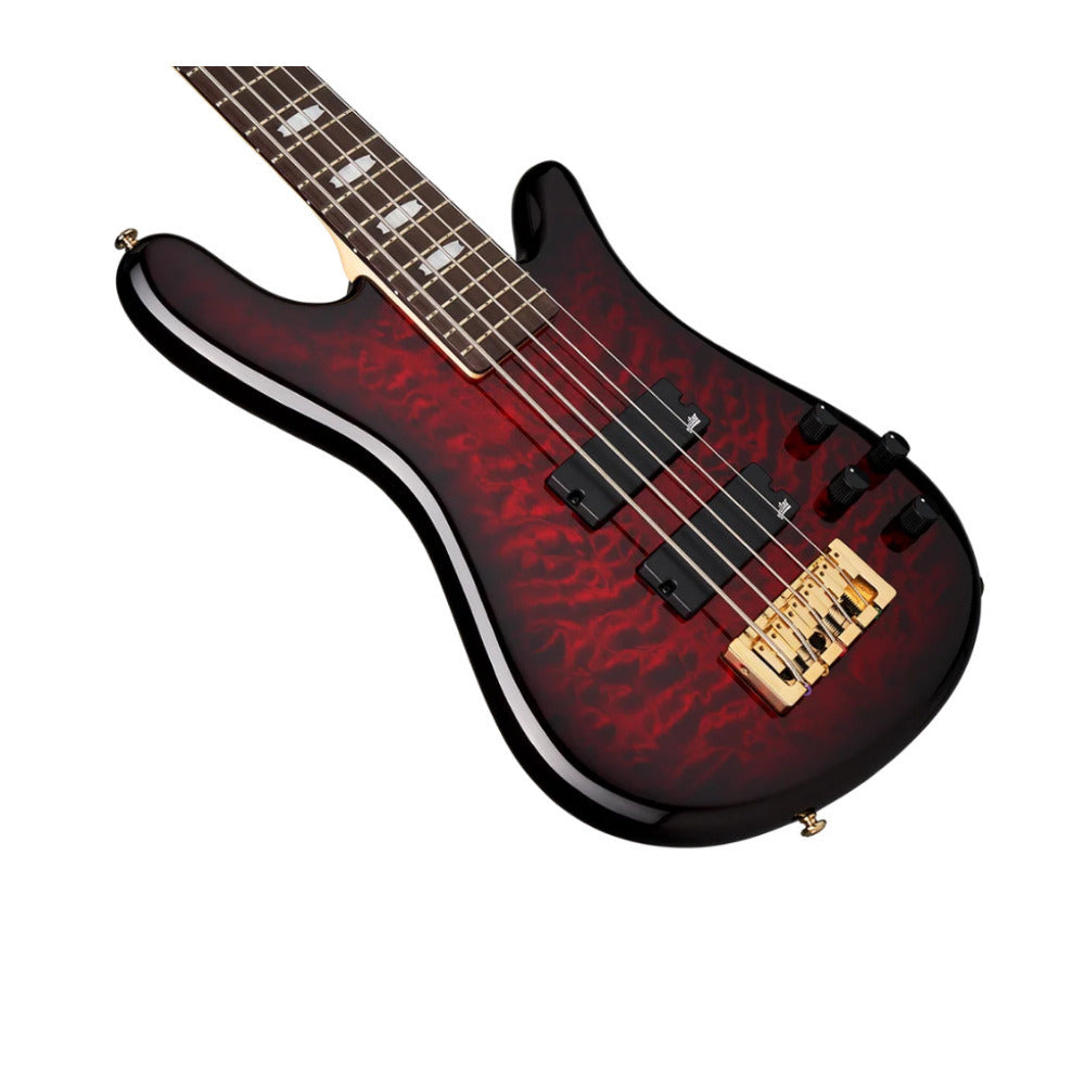 Spector Icon NS-5 Bolt-On 5 String Bass, 35 Inch Scale (Black Cherry Gloss)