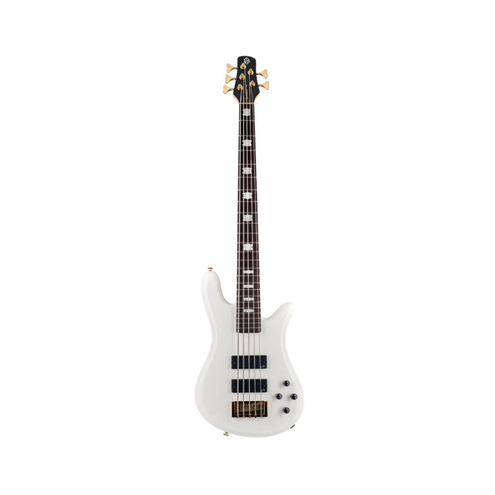Spector Icon NS-5 Bolt On 5 String Bass Guitar, Aguilar Pickups (White Gloss)