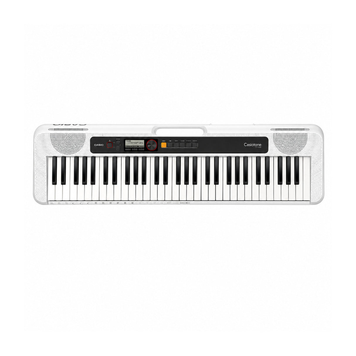 Casio Casiotone CT-S200 White 61-Key Keyboard Bundle with Stand, Bench, Pedal, and Headphones
