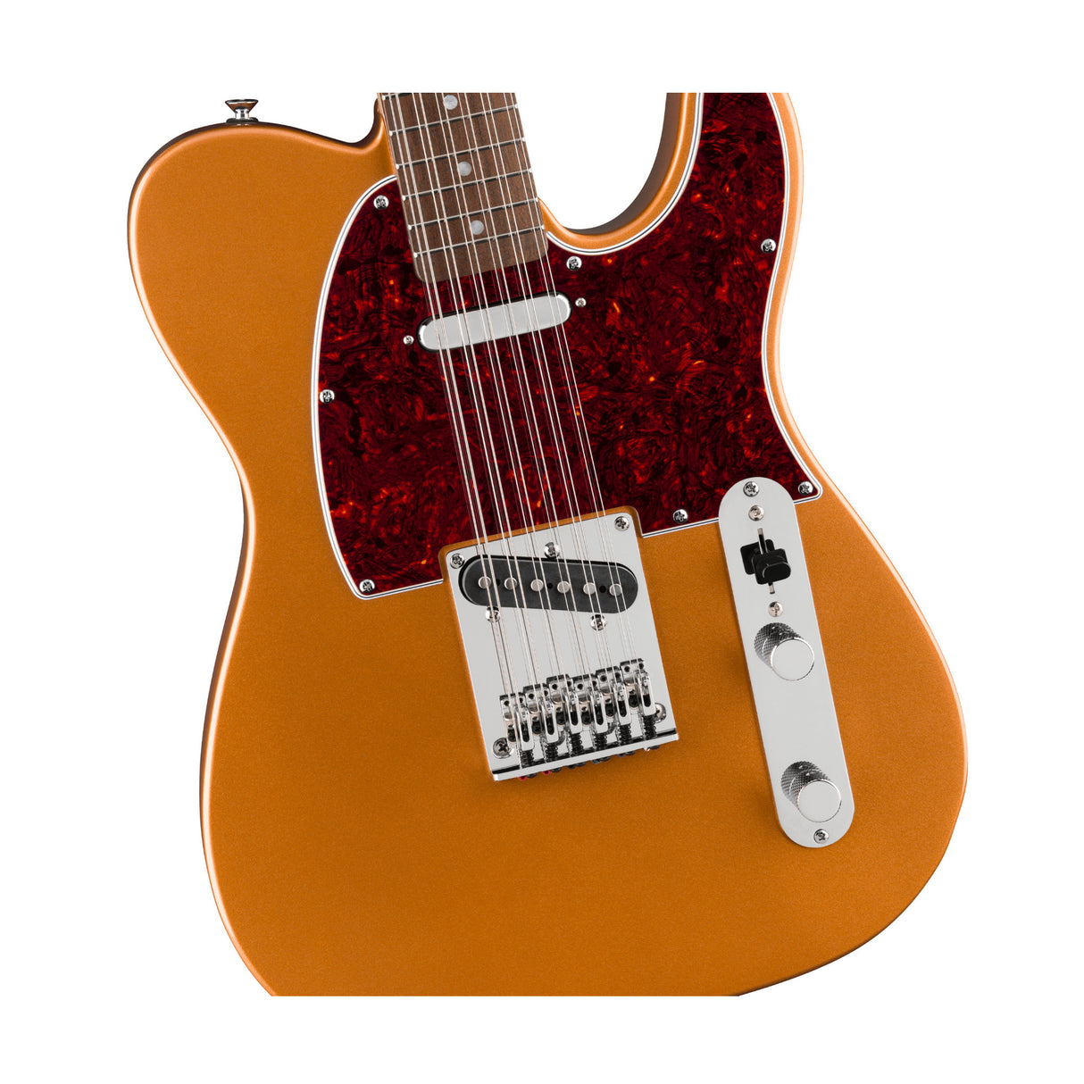 Fender Squier Paranormal Troy Van Leeuwen Telecaster XII 12-String Guitar with C Neck (Copper)