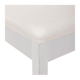 On-Stage Keyboard and Piano Bench, Wood Base, Vinyl Seat (White)