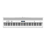 Roland FP-60X 88-Key PHA-4 Digital Piano Bundle with KSC-72 Stand, 3-Pedal Unit, and Bench (White)