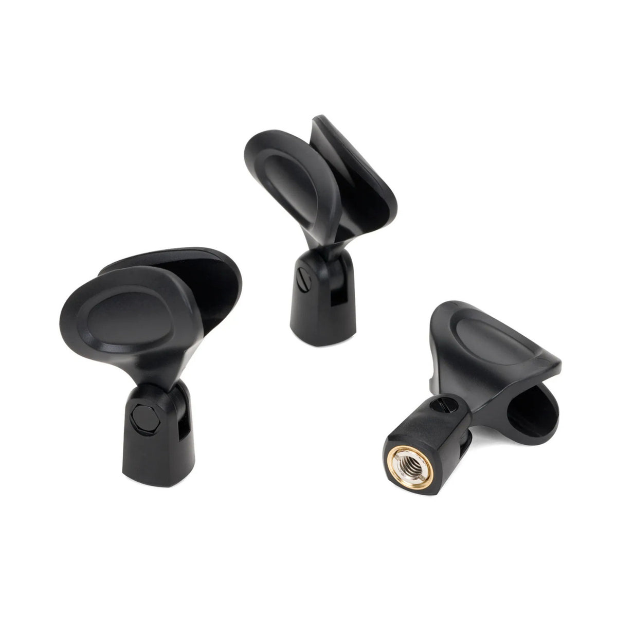 Samson MC1 Heavy-Duty Microphone Clip with Sturdy Brass Mounting (3-Pack)