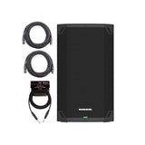 Mackie Thump12v4 1400W Powered PA Speaker Bundle with Guitar XLR Cables (Open Box)