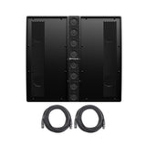 PreSonus CDL12P 1000W Constant Directivity Loudspeaker with 25-Foot XLR Cables (2-Pack)