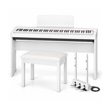 Yamaha P-225 88 Key Portable Electric Digital Piano (White) Bundle