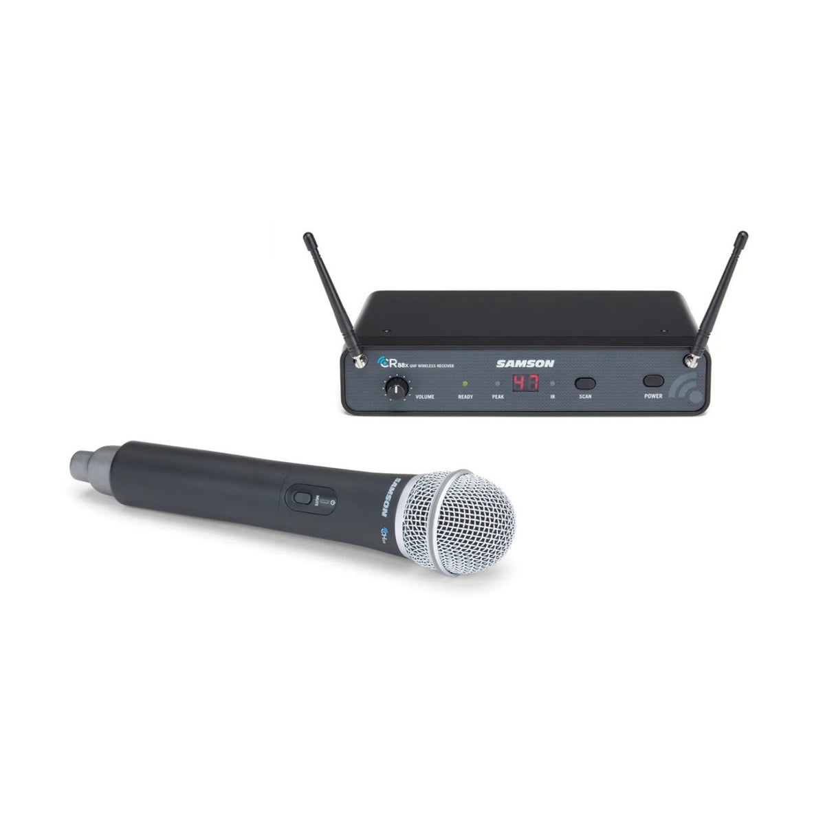 Samson Concert 88x D-Band UHF Wireless Handheld Microphone System with Q7 Handheld Dynamic Mic
