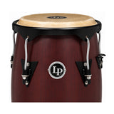 Latin Percussion City Series LP646NYDW1 10-inch and 11-inch Congas Set with Double Stand (Dark Wood)