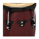 Latin Percussion City Series LP646NYDW1 10-inch and 11-inch Congas Set with Double Stand (Dark Wood)