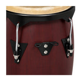 Latin Percussion City Series LP646NYDW2 10-inch and 11-inch Congas Set with Double Stand (Dark Wood)