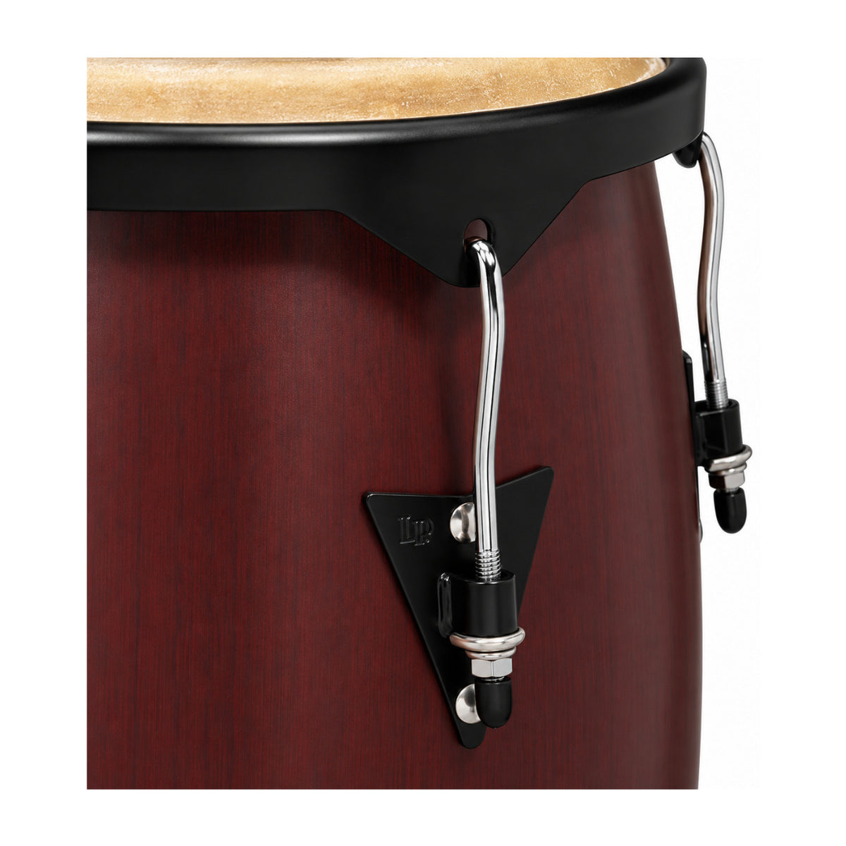Latin Percussion City Series LP646NYDW 10-inch and 11-inch Congas Set with Double Stand (Dark Wood)