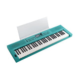 Roland GO:KEYS 3 Music Creation 61-Note Portable Keyboard (Turquoise) Bundle with Accessories