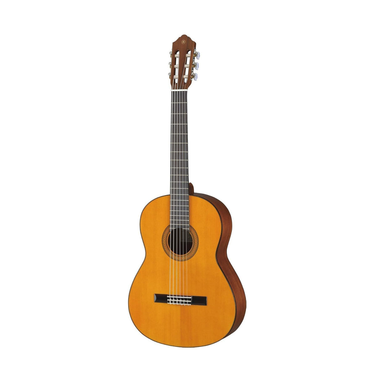 Yamaha CG102 6-String Classical Guitar Bundle with Stand, Chromatic Tuner and 12-Pick Tin (4 Items)