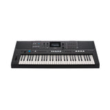 Yamaha PSR-E483 61-key Portable Keyboard with Stand, Bench, Headphones and Pedal Bundle