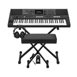 Yamaha PSR-I610 61-Key Keyboard Bundle with Stand, Bench, Sustain Pedal, and Studio Headphones
