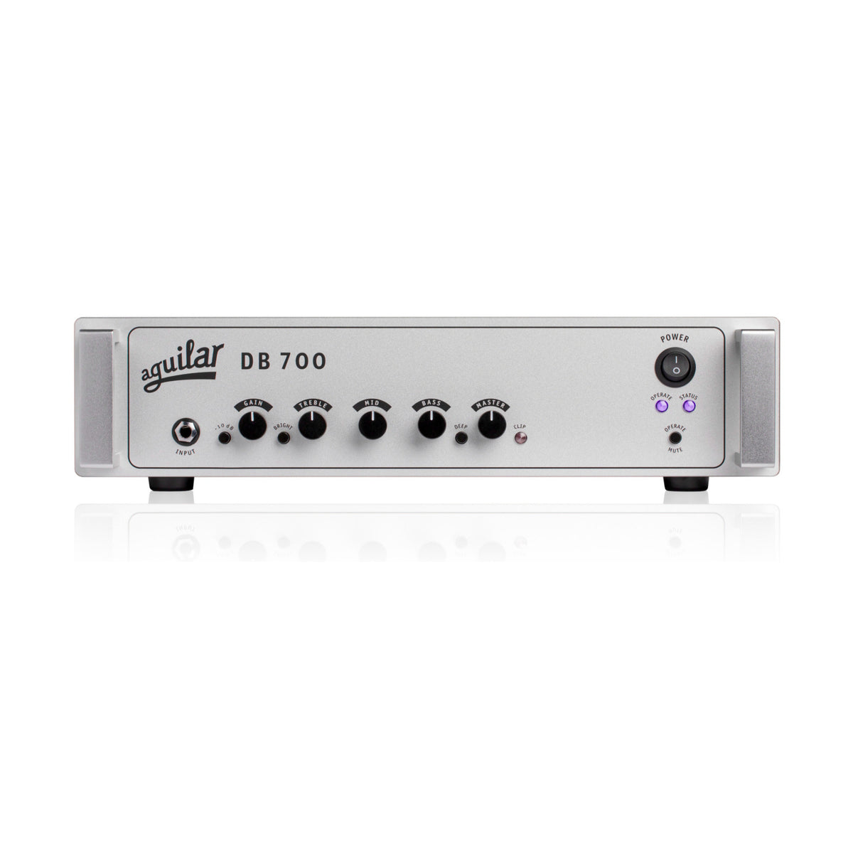 Aguilar DB700 Hybrid 700W Tube Pre-Amp Bass Amplifier Head with Dual 12AX7 Tubes and Universal Mains