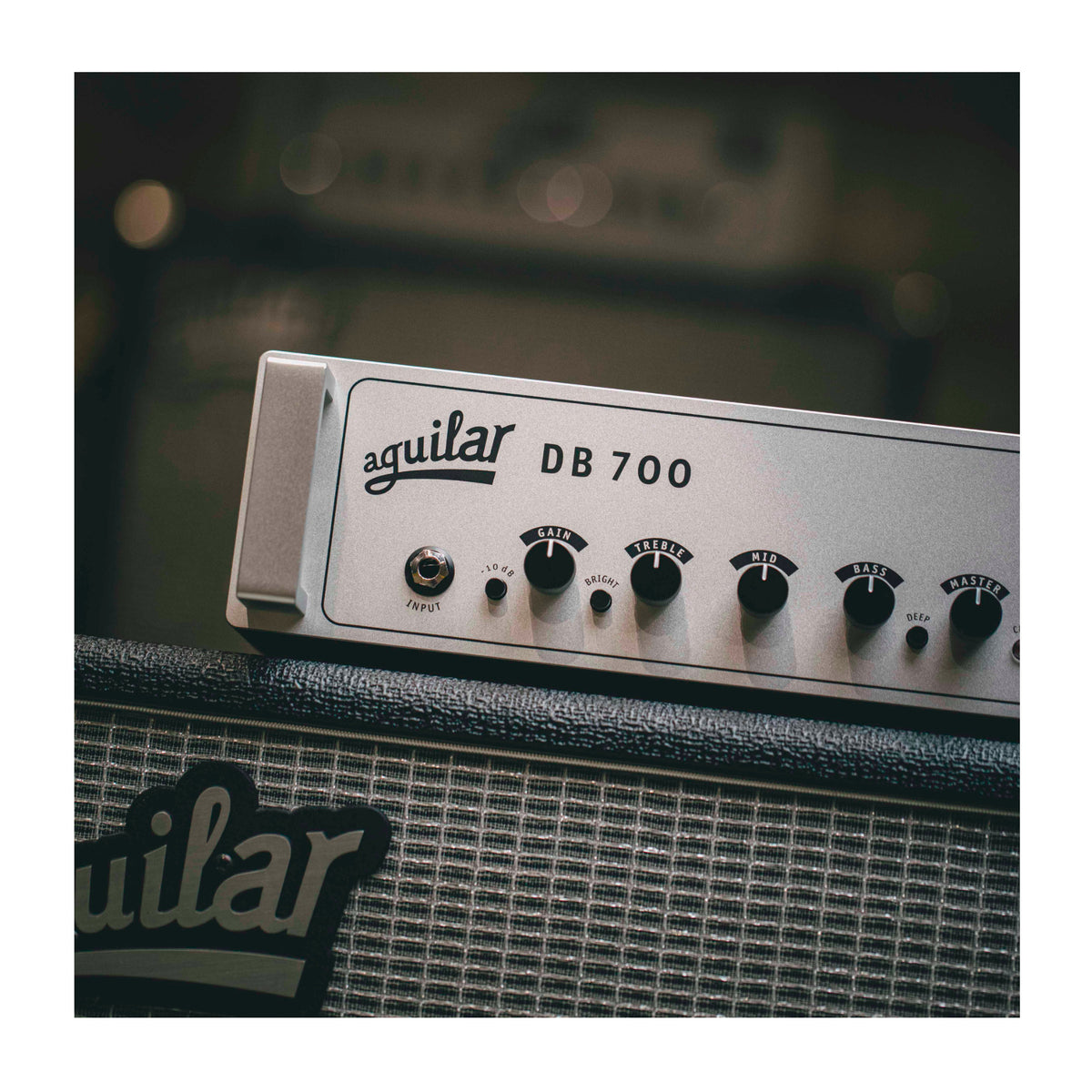 Aguilar DB700 Hybrid 700W Tube Pre-Amp Bass Amplifier Head with Dual 12AX7 Tubes and Universal Mains