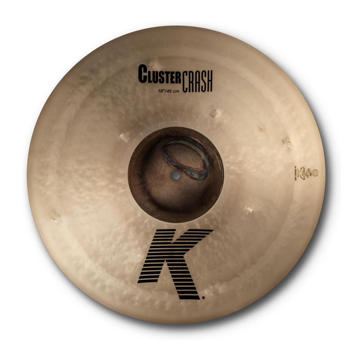 Zildjian 18 inch K Cluster Crash Thin Cymbal with Cluster Hammering