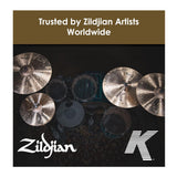 Zildjian 18 inch K Cluster Crash Thin Cymbal with Cluster Hammering