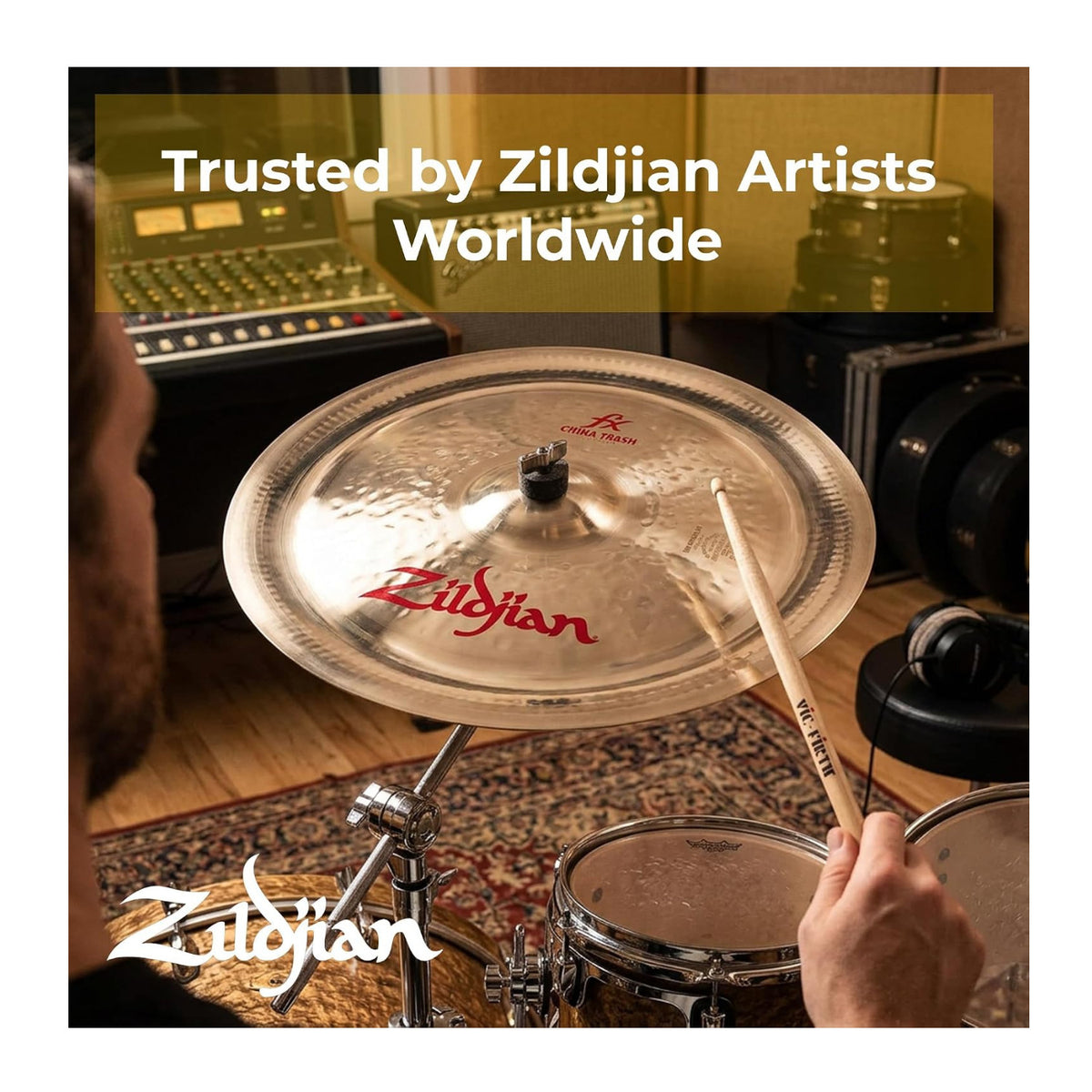 Zildjian A0614 14 in FX China Trash Cymbal with Sharp Attack and Quick Decay
