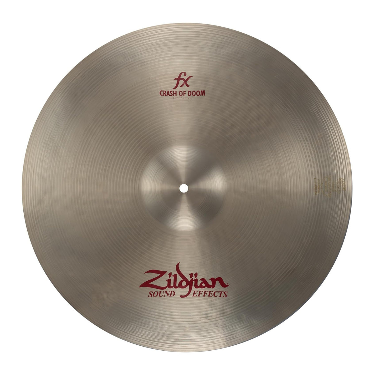 Zildjian 20 Inch FX Crash of Doom Thin Cymbal with Dark Low Pitched Sound