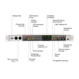 Universal Audio Volt 876 32-Bit USB Audio Interface with 24 Inputs, 28 Outputs and 8 Vintage Preamps