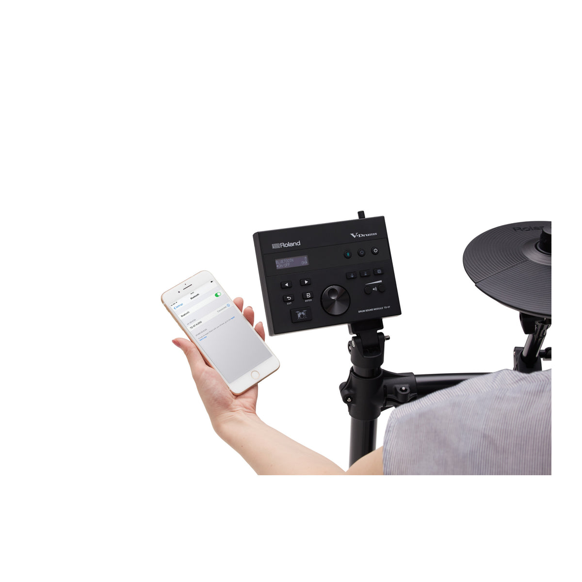 Roland TD-07KV2 V-Drums 5-Piece Electronic Drum Kit with Large Pads and TD-07 Sound Module