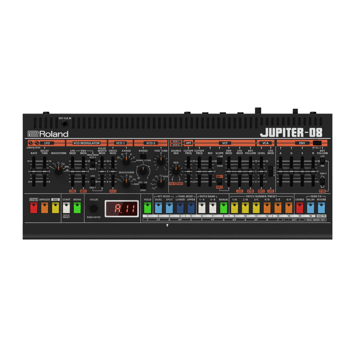 Roland Jupiter-08 Compact Boutique Synthesizer with K-25m Keyboard Dock and Built-in Speakers