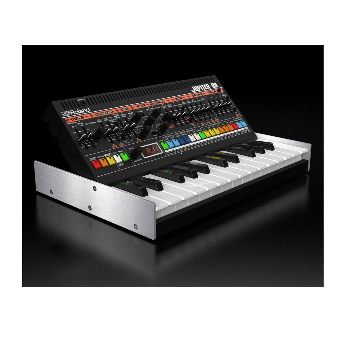 Roland Jupiter-08 Compact Boutique Synthesizer with K-25m Keyboard Dock and Built-in Speakers